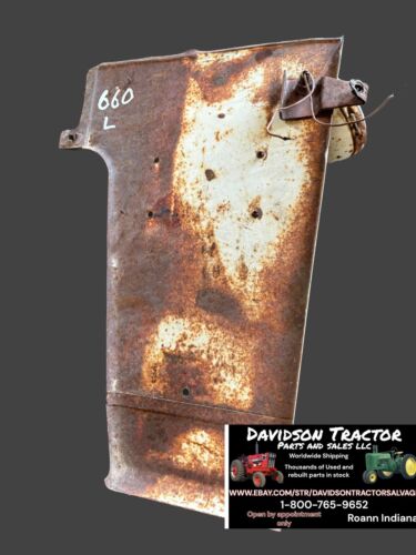 IHC Farmall 660 Left Radiator Side Panel W/ Headlight Bracket Antique Tractor