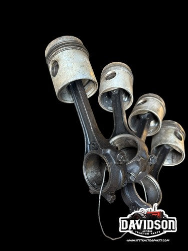 Case 730 Diesel Pistons W/rods Set Antique Tractor