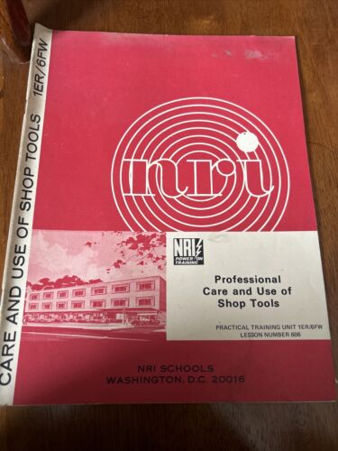 NRI Care And Use Of Shop Tools