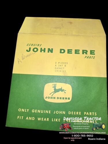 John Deere Sliding Gear Shaft Gasket A547R New Old Stock