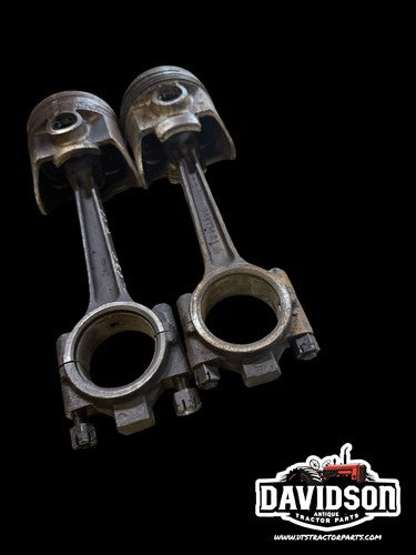 International Farmall 340 Pistons Set W/rods C-135 Antique Tractor