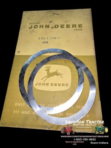 Genuine John Deere T17199T 2 Piece Shim Set New Old Stock