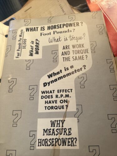 IH Technical Horsepower And It’s Measurements Educational Booklet