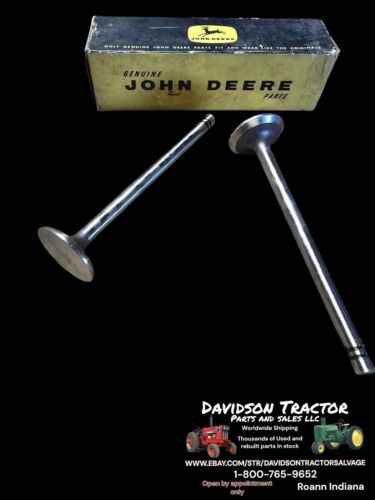 R26123R  Genuine John Deere Exhaust Valve PAIR Antique Tractor New Old Stock