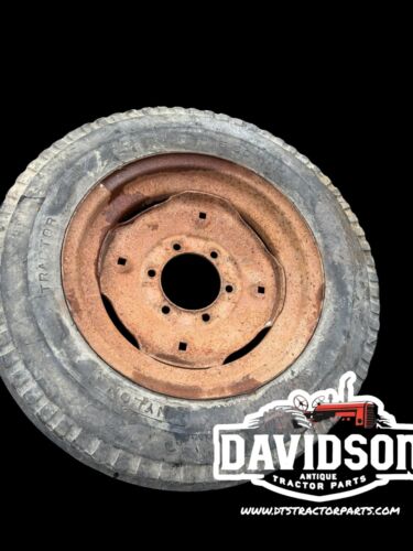 6.00x 16 Co-Op Tire On 6 Bolt Rim Antique Tractor