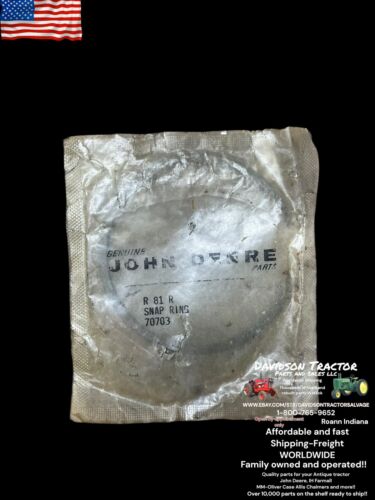 Genuine John Deere R81R New Old Stock Snap Ring