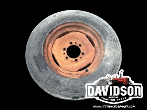 2 Rib 6.00x 16 Co-Op Tire On 6 Bolt Rim Antique Tractor