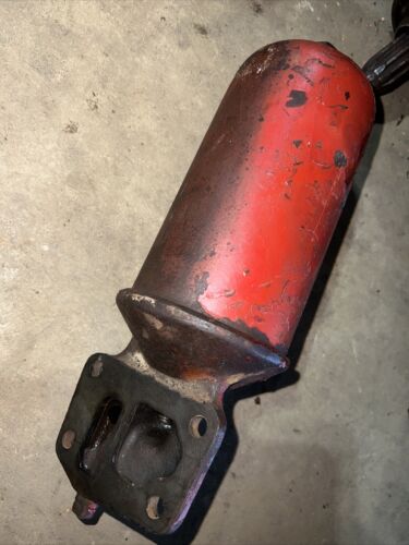 Farmall H early super H tractor IH engine motor oil filter canister holder mount