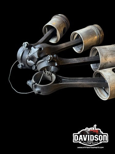 Case 730 Diesel Pistons W/rods Set Antique Tractor