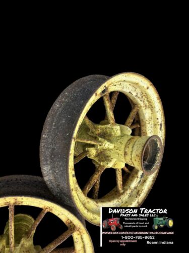 John Deere Spoked Wagon Implement Wheels Pair Vintage Equipment