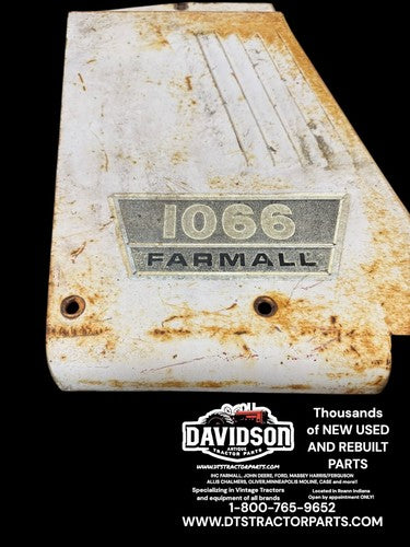 International 1066 Left Radiator Side Panel Antique Tractor