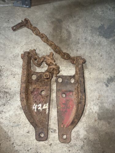 International Harvester 424 Hitch Brackets Antique Tractor PAIR