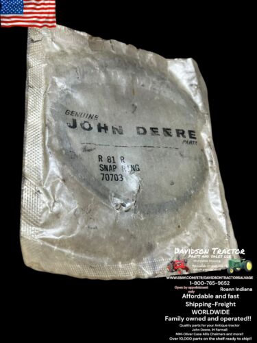Genuine John Deere R81R New Old Stock Snap Ring