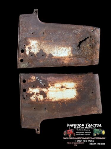 Farmall 460 RC Front Radiator Side Panels W/Emblems Rusty