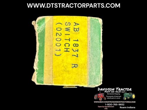 RARE Genuine John Deere Starting Switch AB1837R A AO AR BO BR W/Original Box