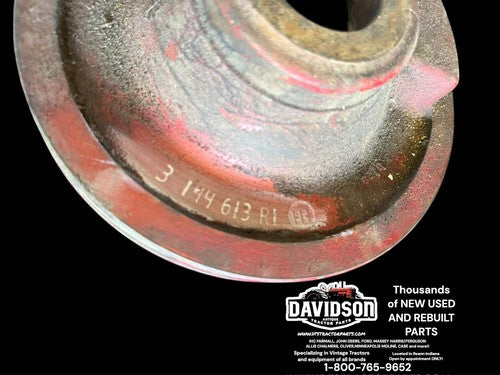 3144613R1 PULLEY Case IH 484, D-179, 2400, 454, 3400, D-155
