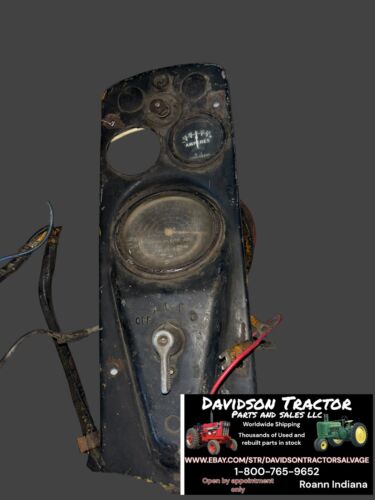 John Deere 420 Dash Panel Instrument Panel W/wiring Antique Tractor