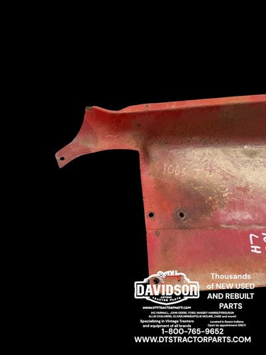 International 1066 Tractor Original IH IHC left rear dash hood section panel
