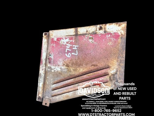 1973 International IH 674 Tractor Left Side Hood Panel