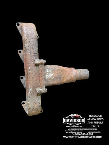International 684 Exhaust Manifold W/Elbow Antique Tractor 3136668R1 3136066R1