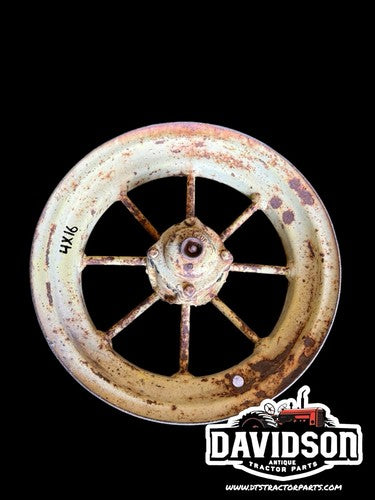 John Deere 4x16 Round Spoked Implement Rim 4 Bolt Hub Cap Antique Tractor