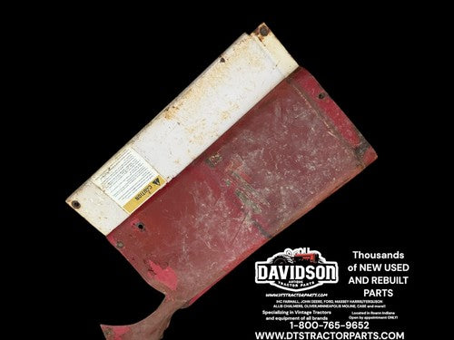 International 1066 Tractor Original IH IHC left rear dash hood section panel