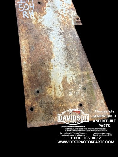 IH Farmall 504 Right Radiator Side Panel Antique Tractor