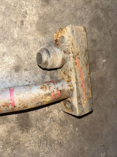 International Farmall 444 IH tractor ORIG steel hydraulic line connector to pump
