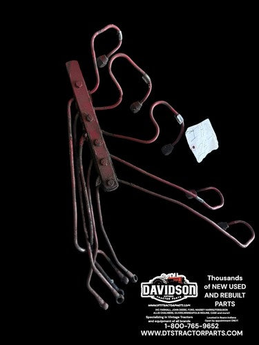 IH Farmall 706D D282 Injection Lines For Parts (missing A Line)
