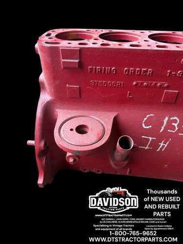 International Farmall C135 Engine Block Good Used 375596R1