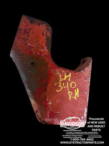 FARMALL 300 340 350 UTILITY. FRONT BOLSTER SUPPORT BRACKET Right SIDE 362381R1