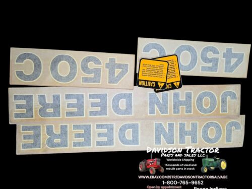 Genuine John Deere AT69022 450 Crawler Loader Decal Kit New Old Stock