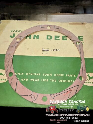 Genuine John Deere D299R  New Old Stock Gasket