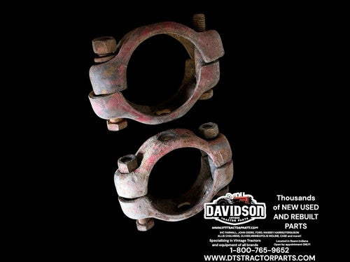 IH Farmall 656 Utility Axel Clamps Pair Antique Tractor