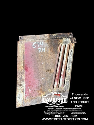 1973 International IH 674 Tractor Right Side Hood Panel