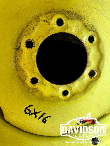 6x16 John Deere 6 Bolt Front Rim Antique Tractor