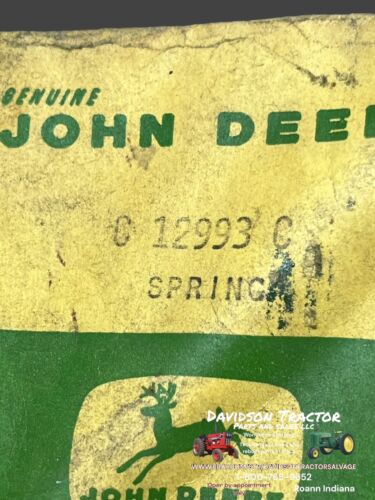 Genuine John Deere C12993C New Old Stock Spring