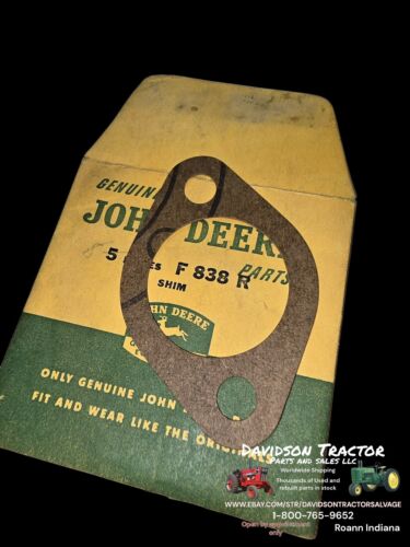 Genuine John Deere F838R New Old Stock Gasket Pack Of 6