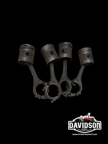 Minneapolis Moline RTU Pistons W/Connecting Rods STD Antique Tractor
