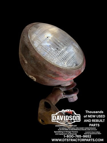International 674 Headlight W/Mounting Bracket Antique Tractor