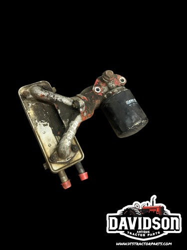 International 884 Oil Cooler W/ Filter Base And Manifold Antique Tractor