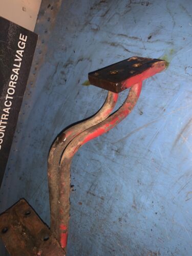 Farmall 300 350 IH tractor front steel hydraulic lines & mounting bracket