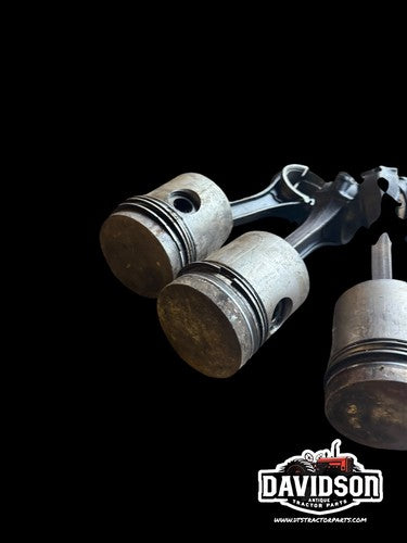 Case 730 Diesel Pistons W/rods Set Antique Tractor