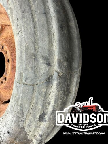 2 Rib 6.00x 16 Co-Op Tire On 6 Bolt Rim Antique Tractor