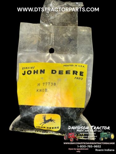 Genuine John Deere 6600 7700 Combine Knob H77738 New Old Stock