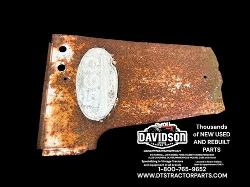Farmall 560 IH tractor front radiator side hood cover panel w/ emblem RIGHT