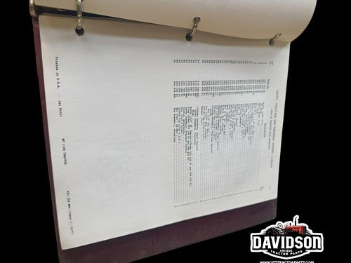 Massey Ferguson 1155 Parts Book Catalog Antique Tractor