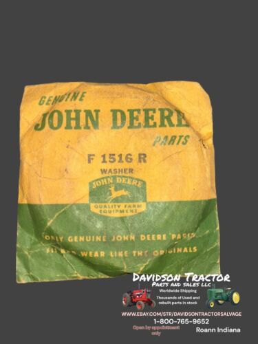 Genuine John Deere F1516R Washer New Old Stock