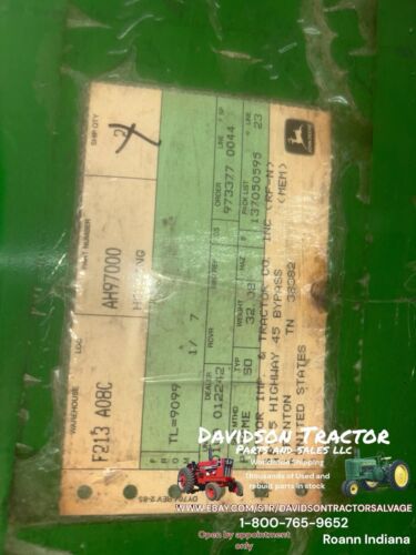 Genuine John Deere 7720 7721 Combine Lower Auger Housing  AH97000