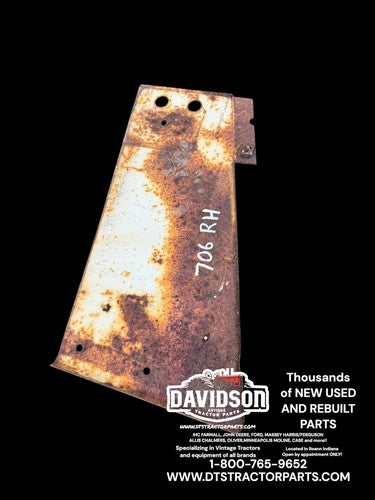Farmall 706 Tractor front IH Right radiator hood side panel Antique Tractor